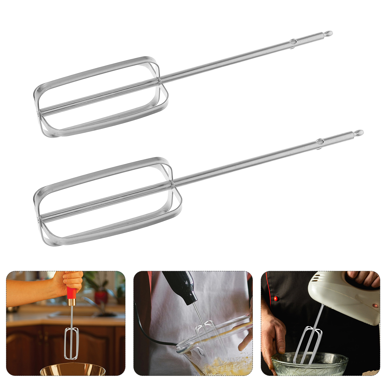 Kitchen Appliances Electronics - 2 Buah Pengocok Perlengkapan Mixer Tangan