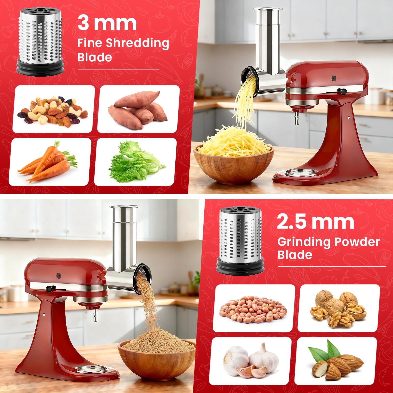 Aksesoris Pemarut Keju dari Ba - Kitchen Appliances Kitchenaid ulasan dan harga