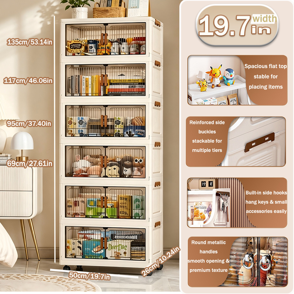 Lemari Penyimpanan Lipat 3/4/5 - Kitchen Appliances Cabinet ulasan dan harga