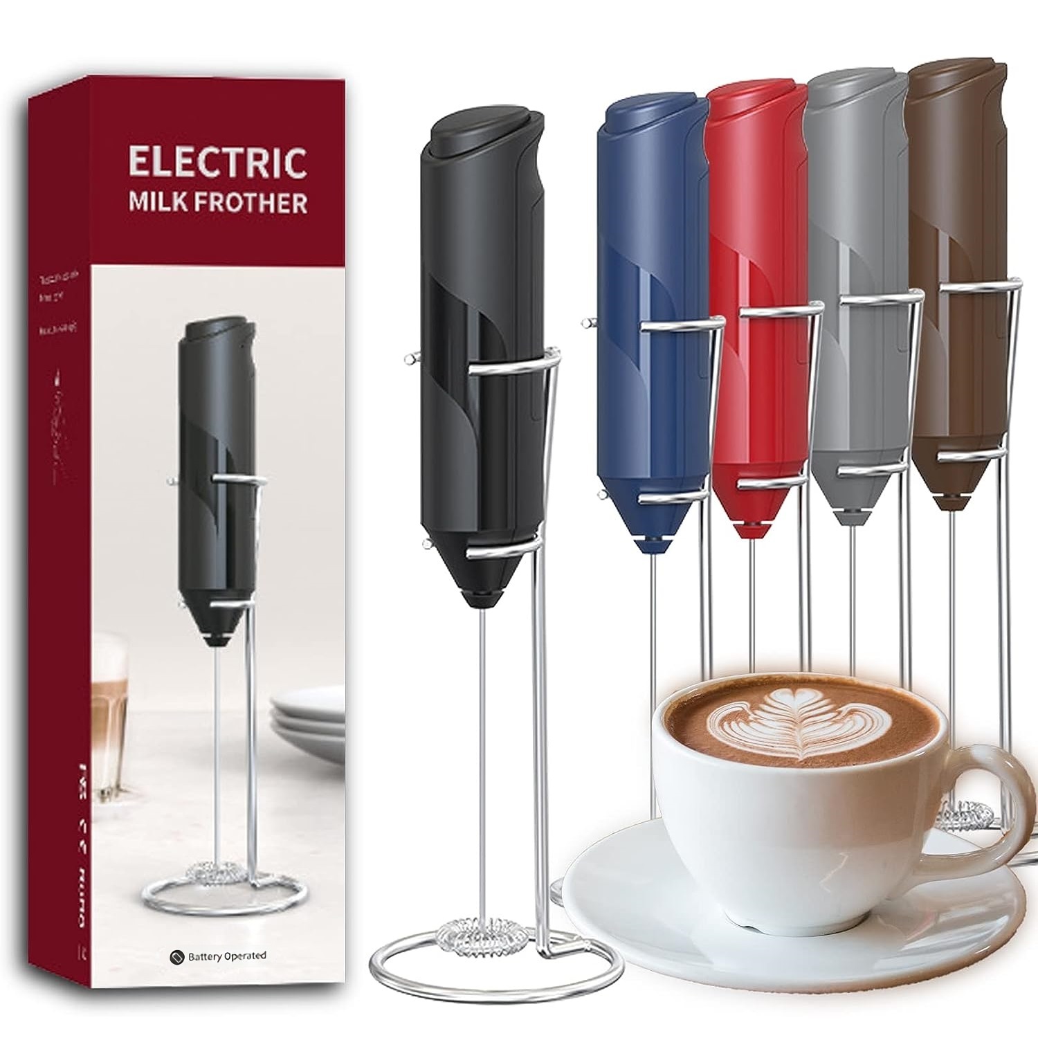 Pembuat Kopi Foamer Susu Elekt - Hand Mixer Electric ulasan dan harga