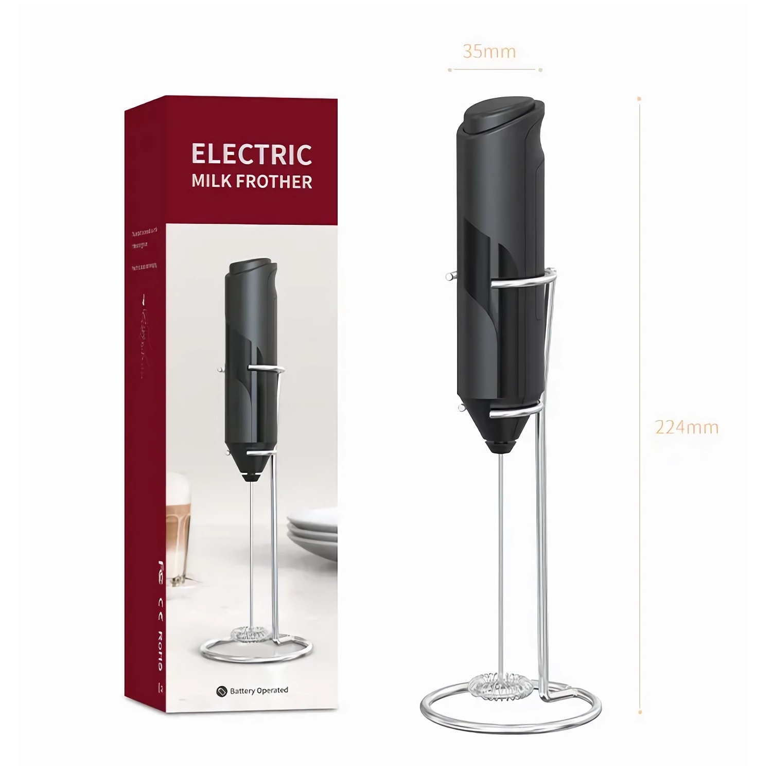Pembuat Kopi Foamer Susu Elekt - Hand Mixer Electric ulasan dan harga